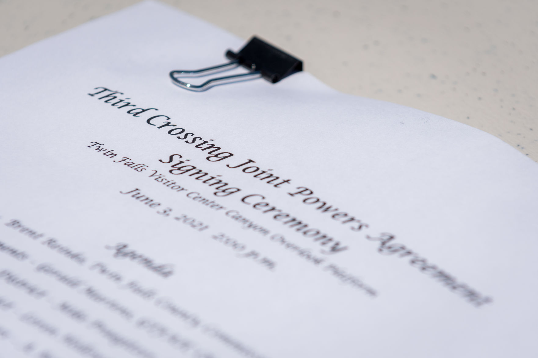 Third Crossing Joint Powers Agreement Signing Ceremony